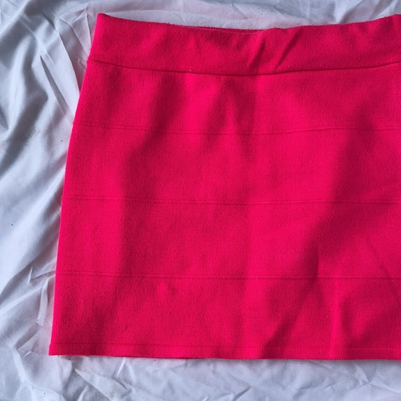Hot Pink Mini Skirt - Picture 2 of 2